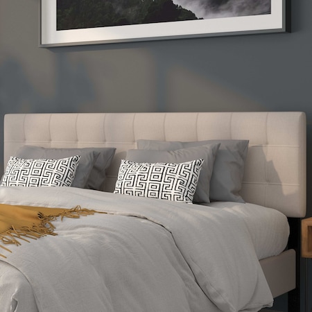 Flash Furniture King, Bedford Headboard, Beige Fabric HG-HB1704-K-B-GG